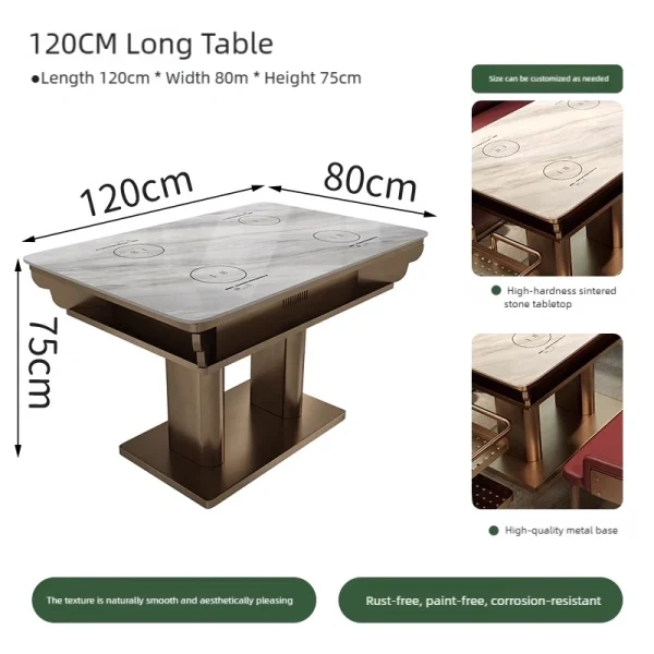 Wholesale Hot Pot Restaurant Themed Furniture Set – Chinese-style Hot Pot Dining Set
