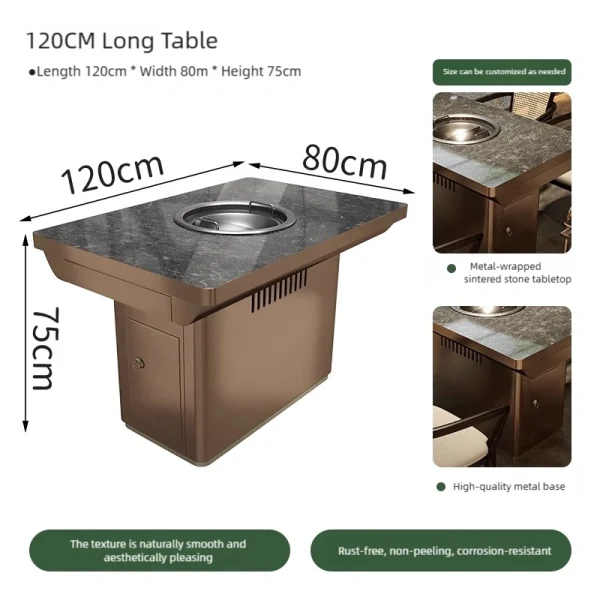 Wholesale Chinese Hot Pot Restaurant and Barbecue Restaurant Table and Chair Sets