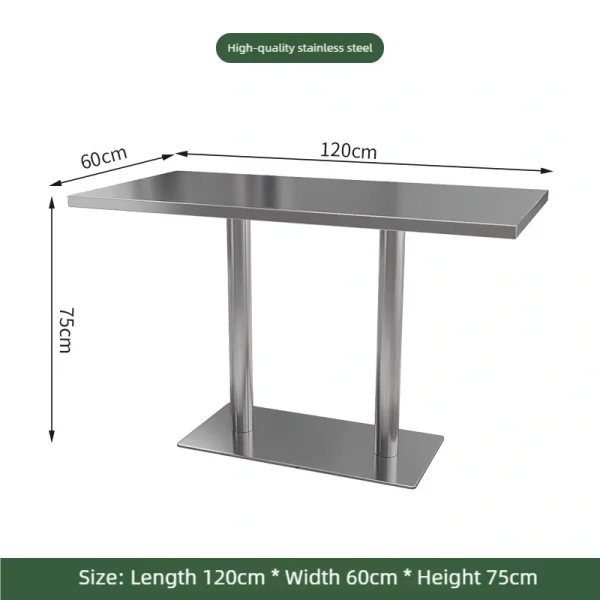 Wholesale Industrial Style Restaurant Furniture - Stainless Steel Table and Chair Sets