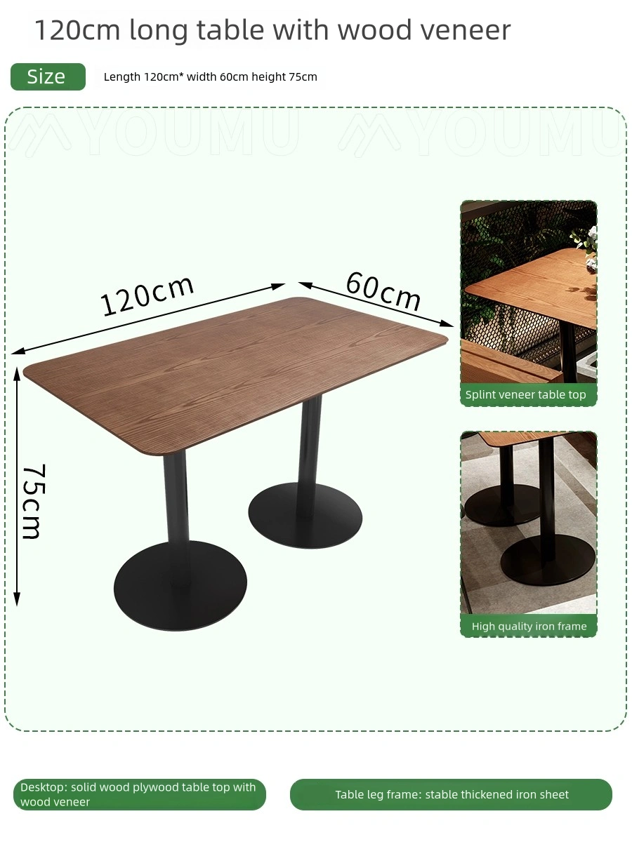 Wholesale Modern Industrial Style Cafe Table and Chair Sets - 画像 (9)