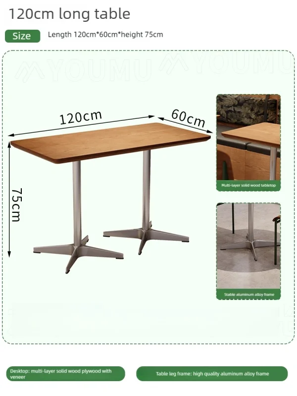 Korean-style Casual Restaurant Cafe Table and Chair Sets - Directly Supplied by Our Factory