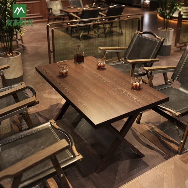 Wholesale Vintage Pub and Cafe Tables and Chairs – Foldable Design, Easy to Store, and Saves Space