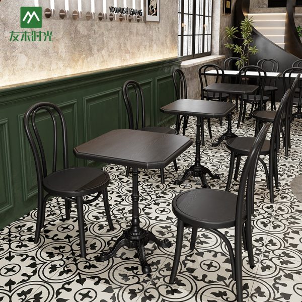 Classic and Retro-style Coffee Shop Table and Chair Sets Wholesale