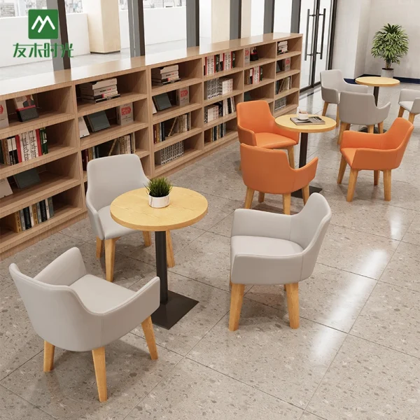 Wholesale Modern S-Shape Curved Sofa Set for Library, Bookstore