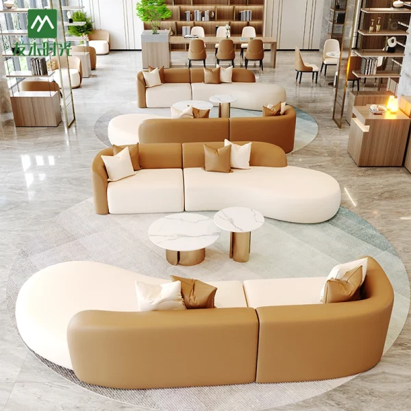 Wholesale High-end Hotel Lobby Furniture Supplier, Including Sofas, Tables, and Chairs for Commercial and Leisure Areas.