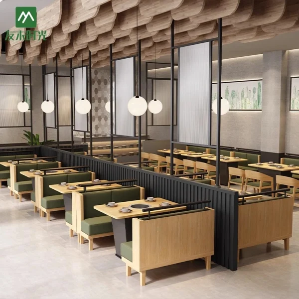 Wholesale Modular Hot Pot Restaurant Tables and Chairs