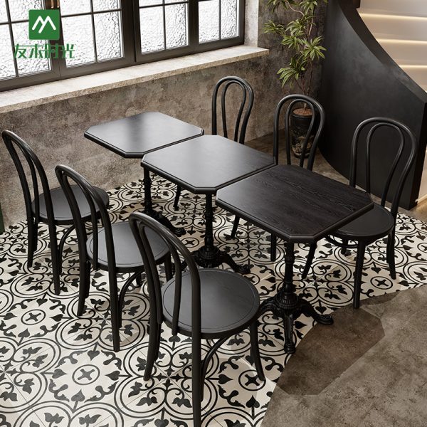 Classic and Retro-style Coffee Shop Table and Chair Sets Wholesale
