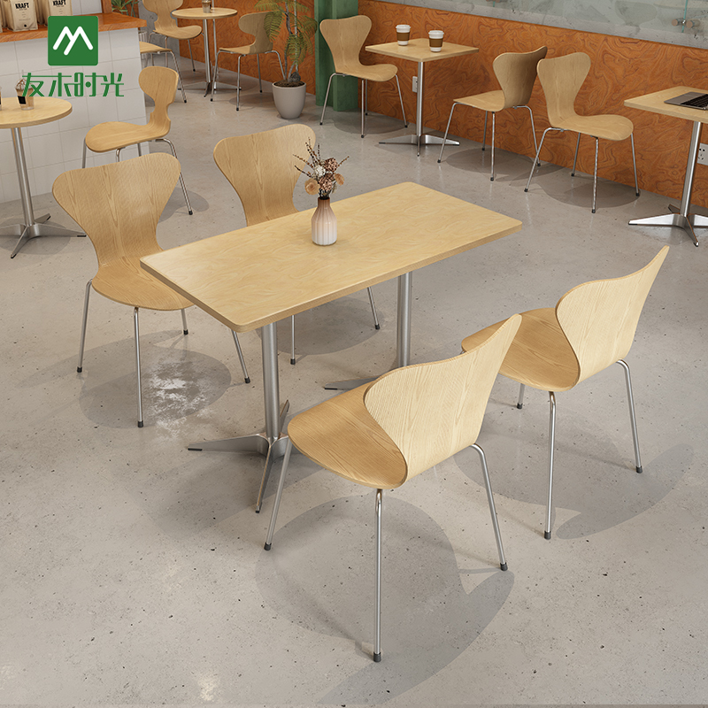 Wholesale High-quality Modern Minimalist Dining Table and Chair Sets for Restaurants and Cafes - Image 3