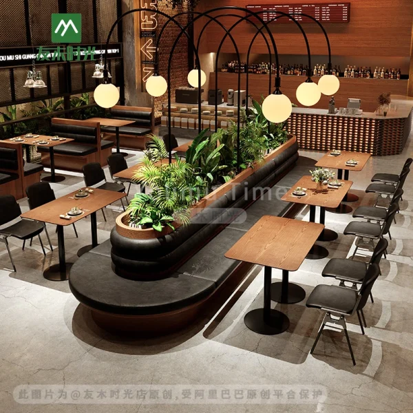 Wholesale Modern Industrial Style Cafe Table and Chair Sets
