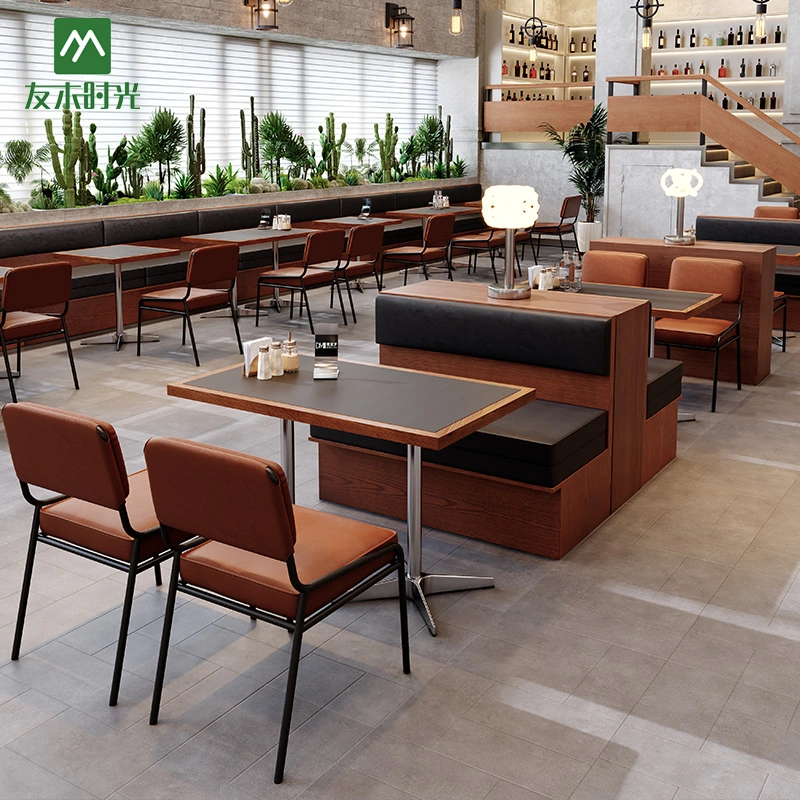 Heavyweight Modern Restaurant Table, Chair, and Booth Set – Accent Back Booth Set with Matching Dining Tables — изображение 5