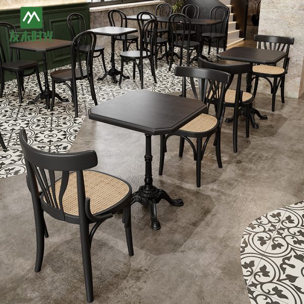 Classic and Retro-style Coffee Shop Table and Chair Sets Wholesale