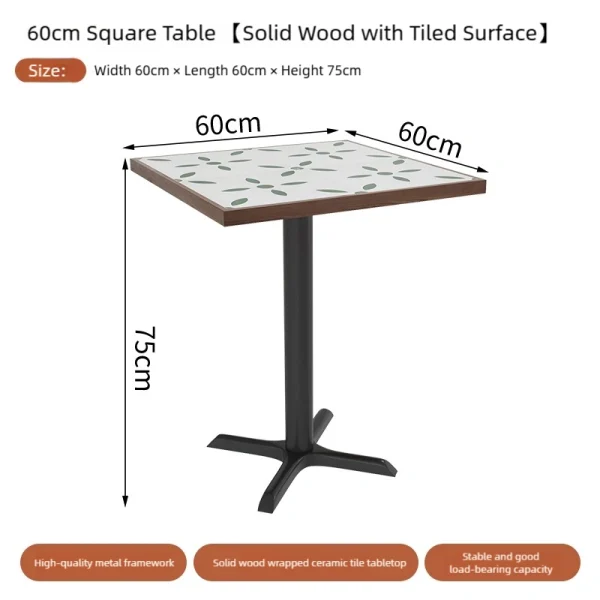 Wholesale Minimalist Retro Cafe Furniture - Including Table, Chair, and Booth Sofa