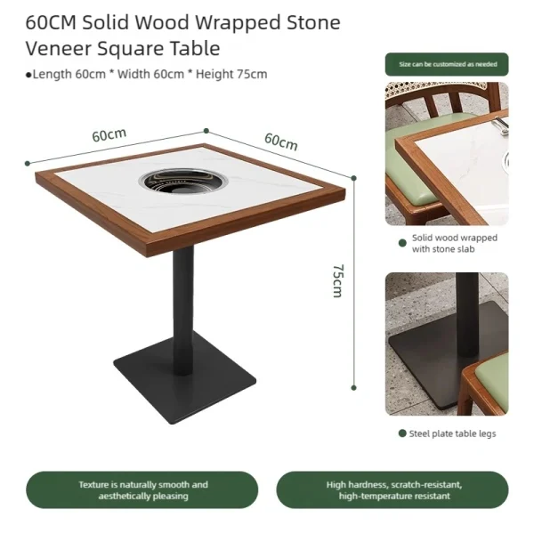 Wholesale Hot Pot Table and Chair Set, Southeast Asian Style - Hot Pot Tables, Chairs, Sofas Manufacturer