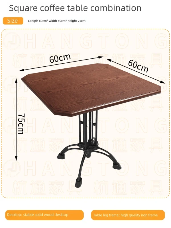 Retro-style Pub Furniture Set, Cigar Bar Casual Sofa Set, Bar Table and Chair Combination