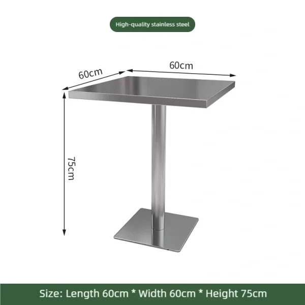 Wholesale Industrial Style Restaurant Furniture - Stainless Steel Table and Chair Sets
