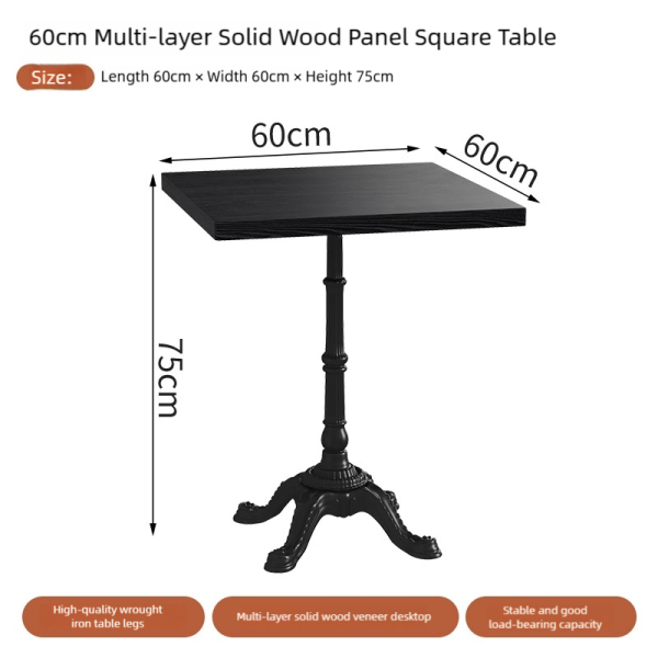 Classic and Retro-style Coffee Shop Table and Chair Sets Wholesale