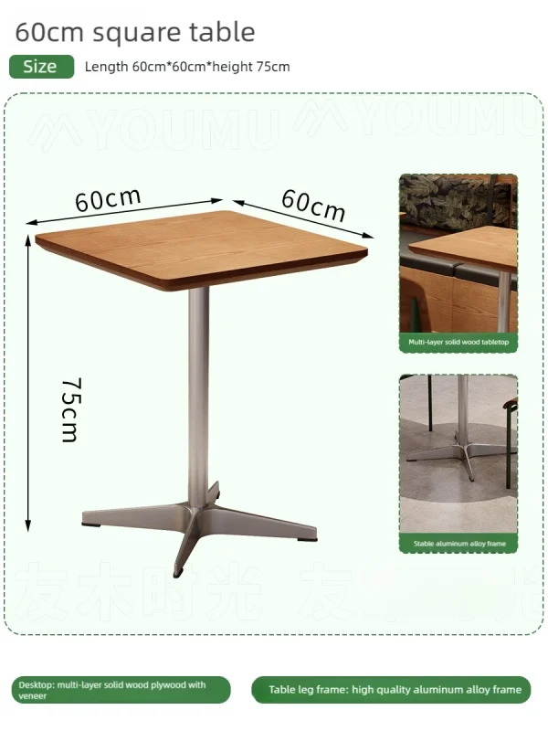 Korean-style Casual Restaurant Cafe Table and Chair Sets - Directly Supplied by Our Factory