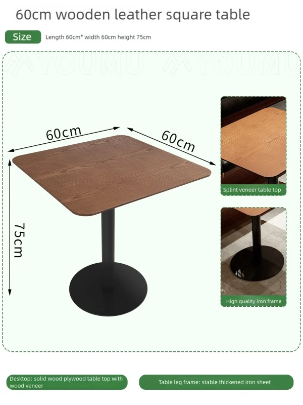 Wholesale Modern Industrial Style Cafe Table and Chair Sets