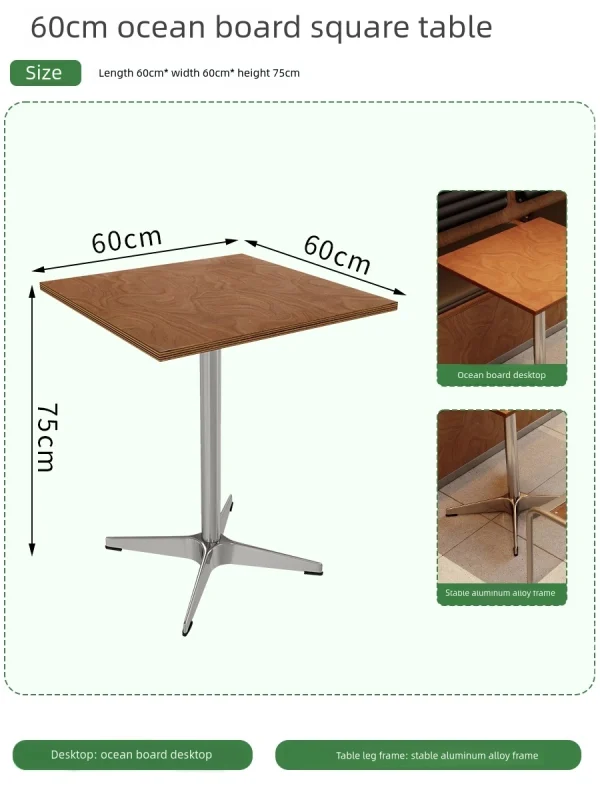 Chinese Manufacturer Wholesale Restaurant and Cafe Table and Chair Sets