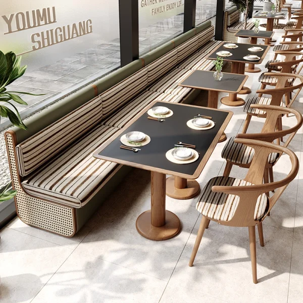Wholesale Restaurant Booth Sofa, Chair, Table For Fusion, Modern Restaurants