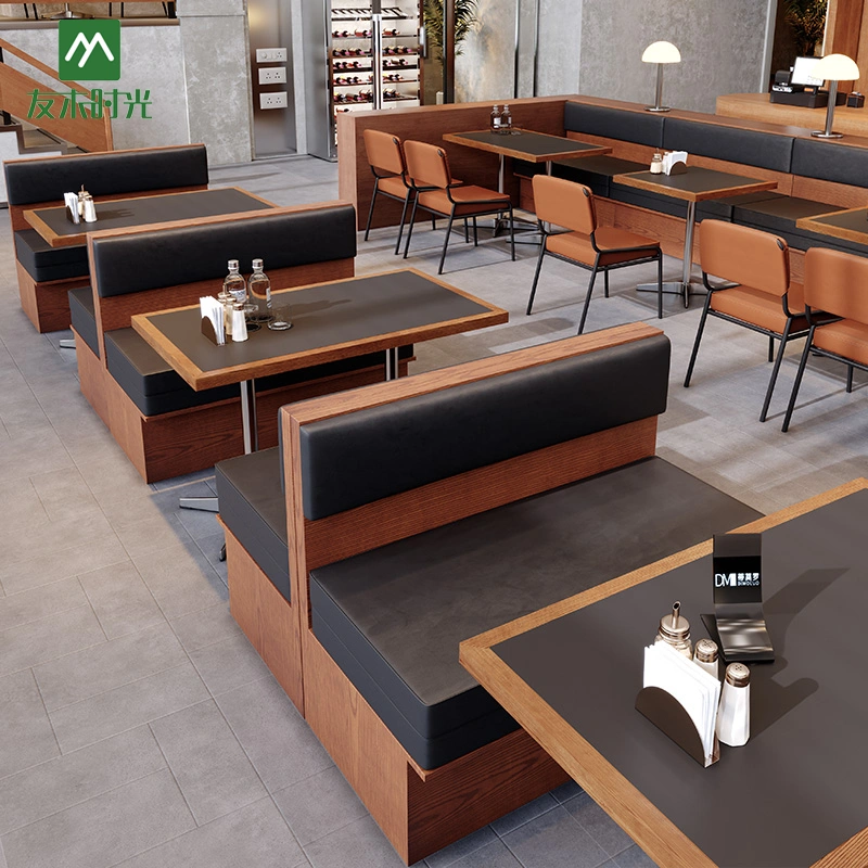 Heavyweight Modern Restaurant Table, Chair, and Booth Set – Accent Back Booth Set with Matching Dining Tables — изображение 4