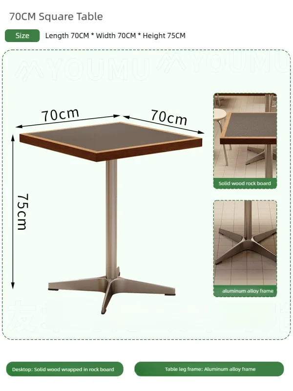 Wholesale Commercial Table, Chair and Booth Seating Set for Coffee Shop, Dessert or Tea Houses