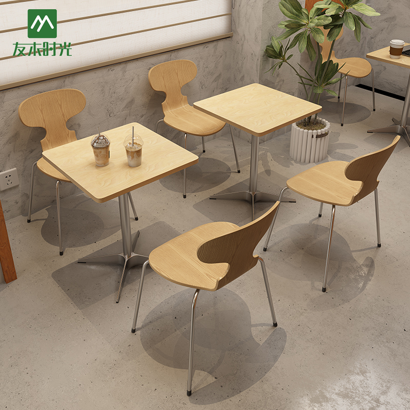 Wholesale High-quality Modern Minimalist Dining Table and Chair Sets for Restaurants and Cafes - Image 5