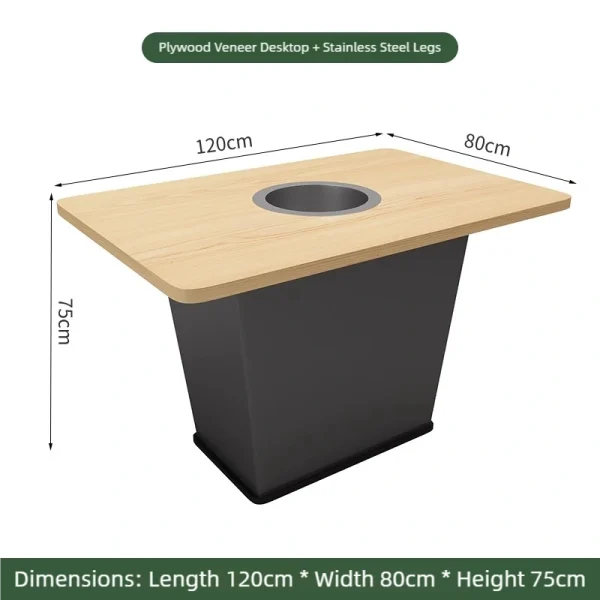 Wholesale Solid Wood Table and Chair Sets for Hot Pot Restaurants and Buffet Restaurants