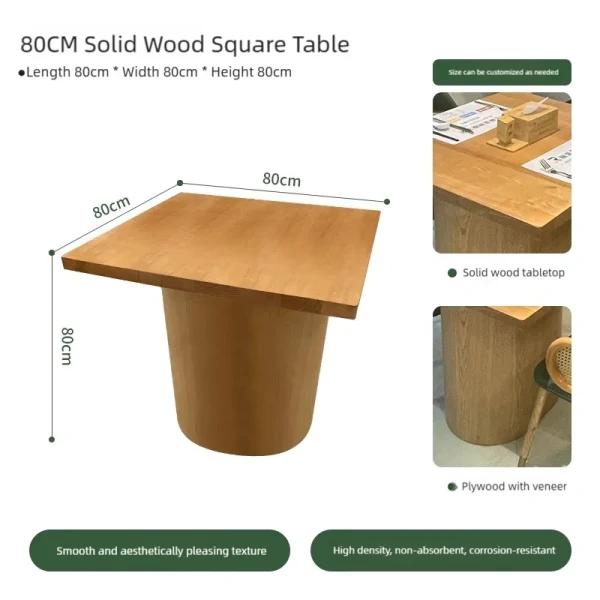 Wholesale Natural Style Restaurant Table and Chair Set, Cafe Furniture Set