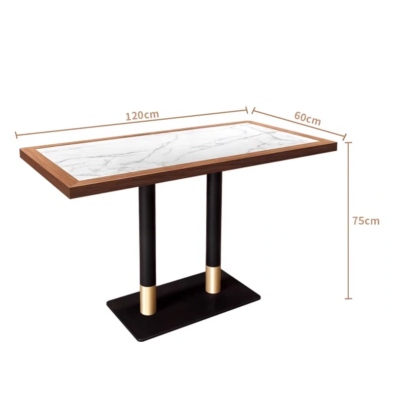 Wholesale Southeast Asian Restaurant Furniture - Rattan Backs of Booths and Chairs Paired with Slab Dining Tables — изображение 9