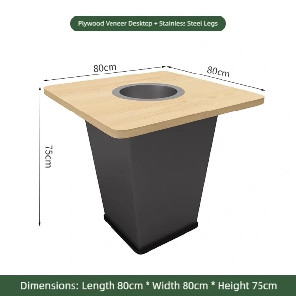 Wholesale Solid Wood Table and Chair Sets for Hot Pot Restaurants and Buffet Restaurants