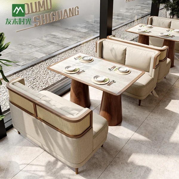 Wholesale Simple and Relaxed Style Restaurant Tables and Chairs