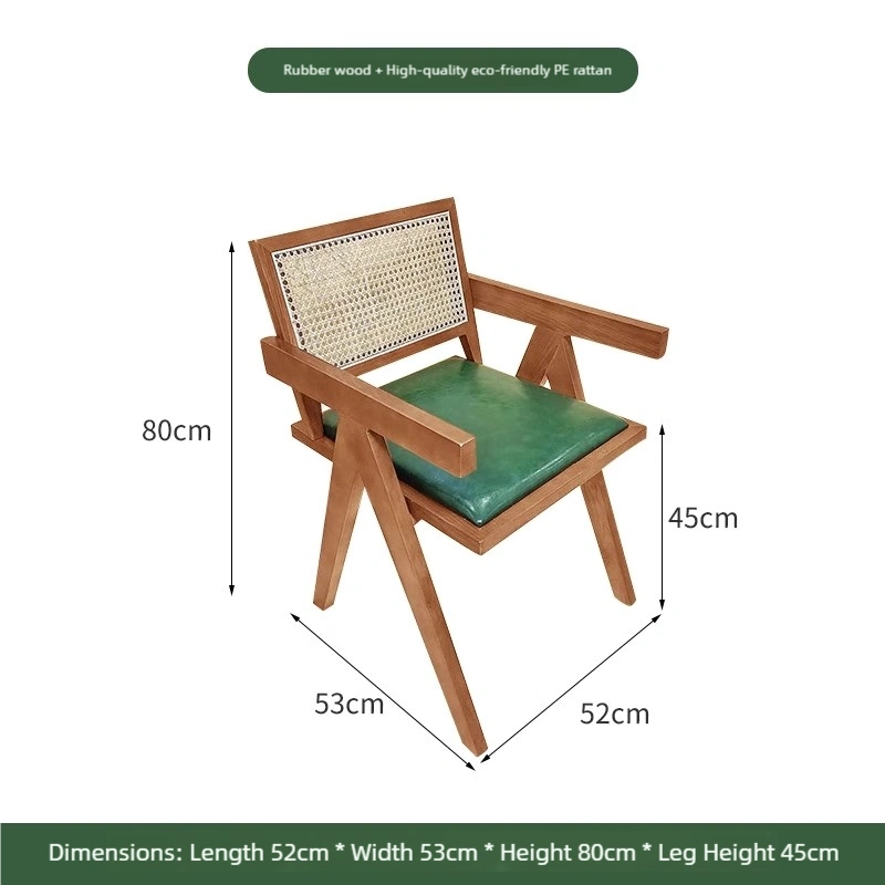 Wholesale Minimalist Cafe Table and Chair Set with Rattan Seating – Bild 8