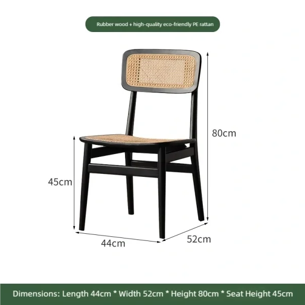 Wholesale Vintage-style Cafe Table and Chair Sets – Woven Rattan Chair Seat & Solid Wood Small Round Table