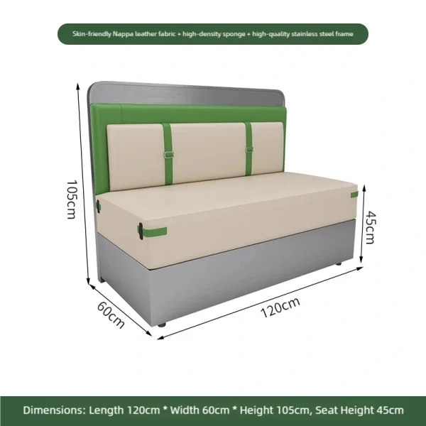 Wholesale Industrial-style Themed Stainless Steel Hot Pot Restaurant Table and Chair Sets