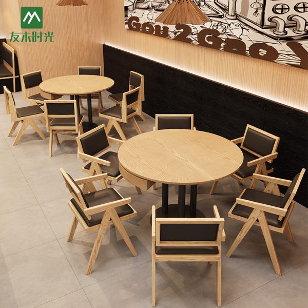 Bulk Chinese Restaurant, Fast Food Restaurant Dining Table and Chair Set
