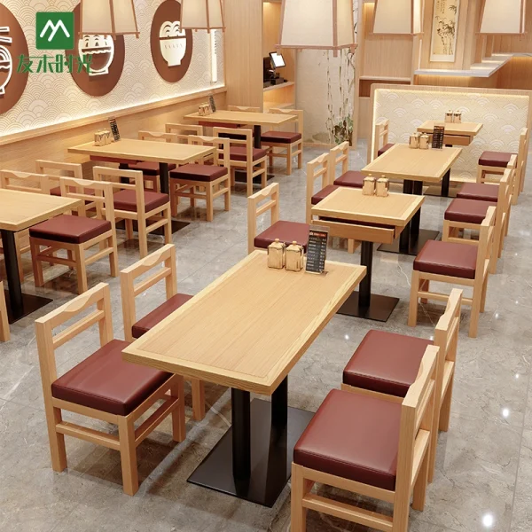 Wholesale Commercial Table and Chair Set - Suitable for Chinese, Japanese, and Korean Restaurants