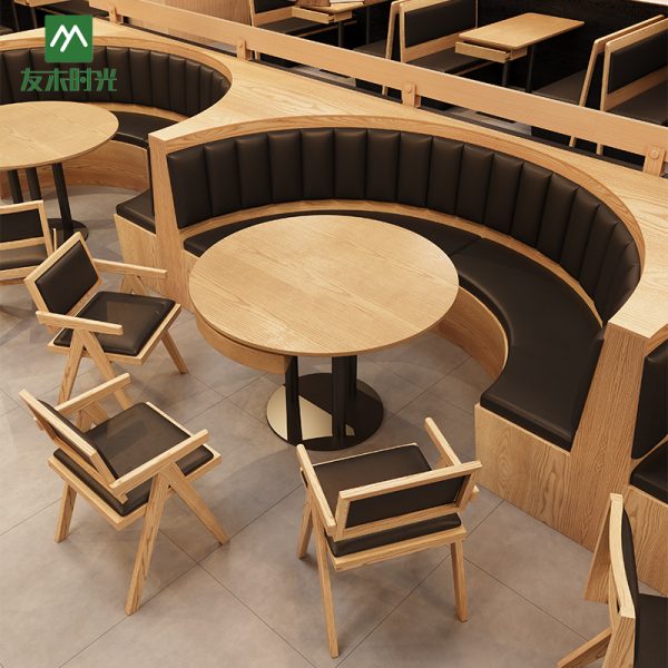 Bulk Chinese Restaurant, Fast Food Restaurant Dining Table and Chair Set