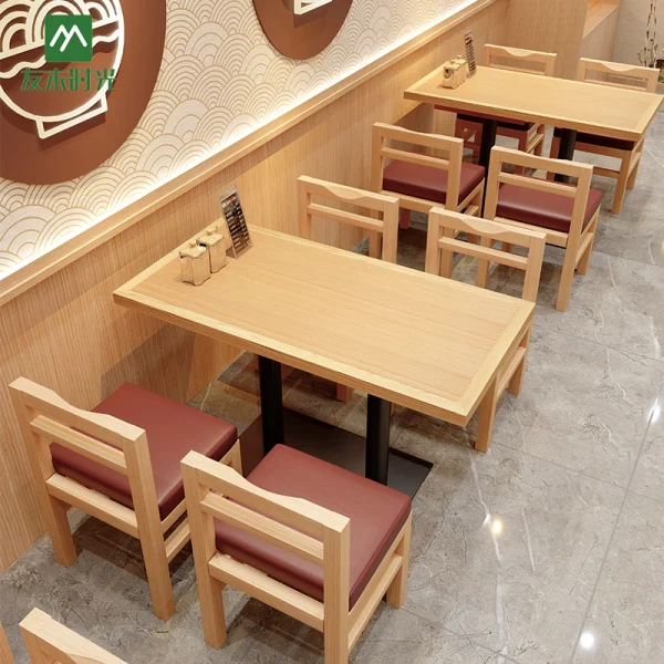 Wholesale Commercial Table and Chair Set - Suitable for Chinese, Japanese, and Korean Restaurants
