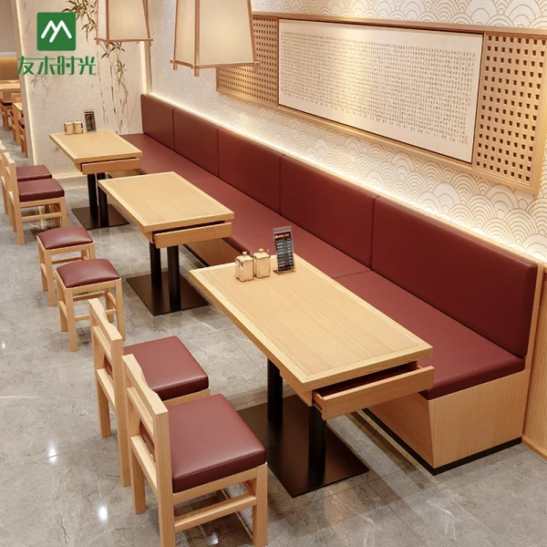 Wholesale Booth Seating and Table Sets for Chinese Restaurants and Fast Food Establishments
