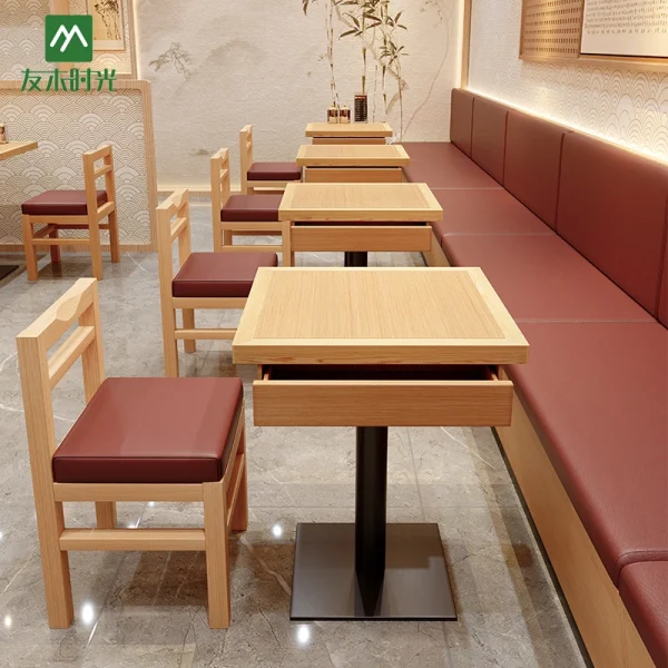 Wholesale Booth Seating and Table Sets for Chinese Restaurants and Fast Food Establishments