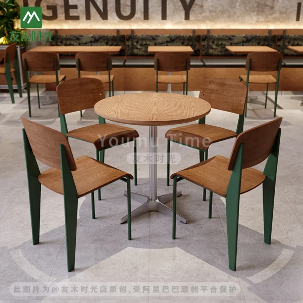 Korean-style Casual Restaurant Cafe Table and Chair Sets - Directly Supplied by Our Factory