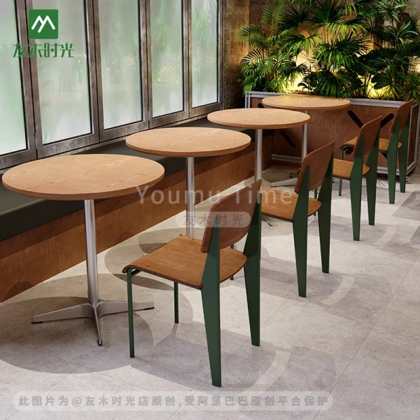 Korean-style Casual Restaurant Cafe Table and Chair Sets - Directly Supplied by Our Factory