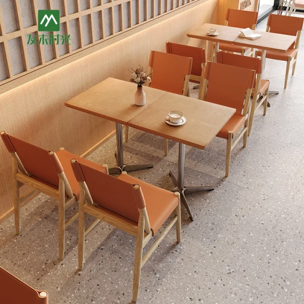 Bulk High-end Modern Cafe Furniture Sets Wholesale – Tables, Chairs, and Booth Sofas Can Be Customized