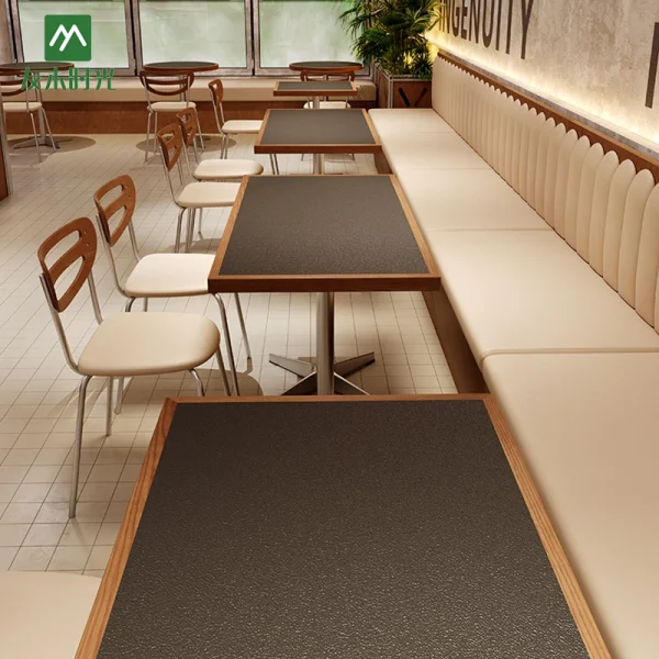 Wholesale Commercial Table, Chair and Booth Seating Set for Coffee Shop, Dessert or Tea Houses