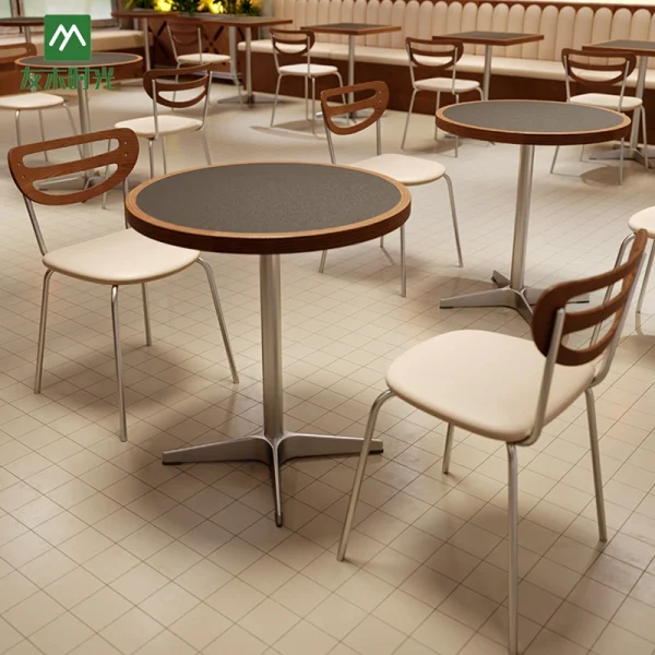 Wholesale Commercial Table, Chair and Booth Seating Set for Coffee Shop, Dessert or Tea Houses