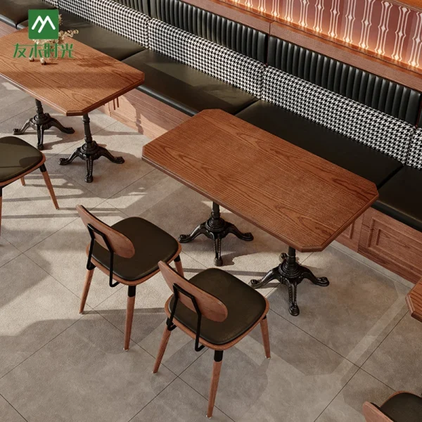 Wholesale British style Retro Restaurant Furniture Set –  OEM and DOM Support