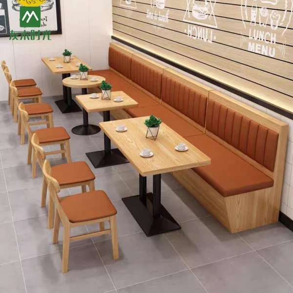 Modern Style Restaurant Booths, Tables, and Chairs – Directly Supplied by the Factory