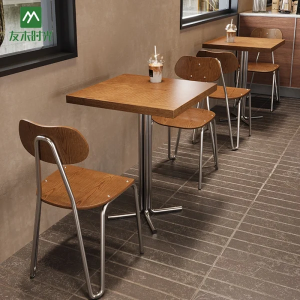 Wholesale Minimalist Restaurant Furniture for Fast Food Restaurants and Casual Coffee Shops