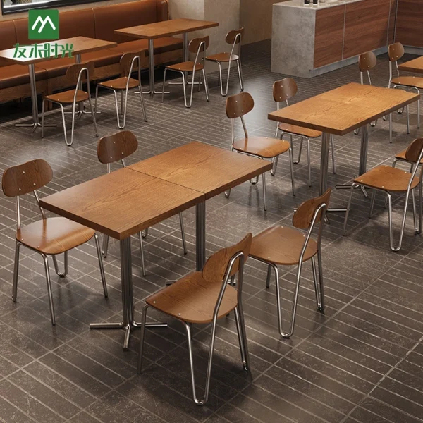 Wholesale Minimalist Restaurant Furniture for Fast Food Restaurants and Casual Coffee Shops